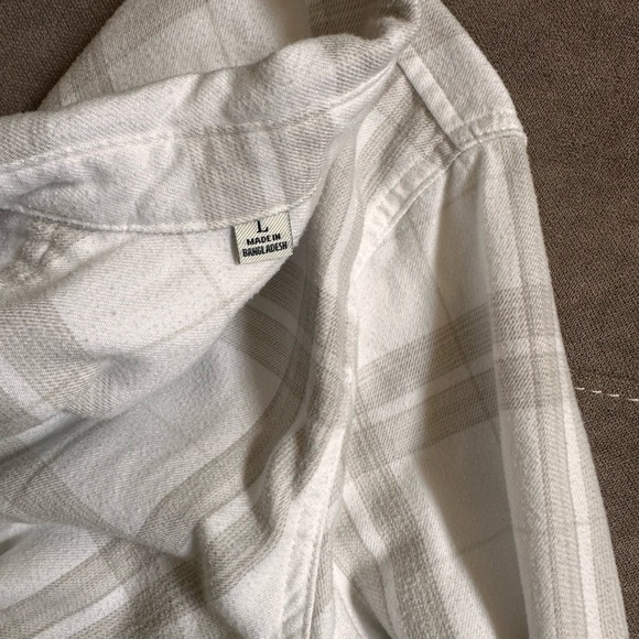 Jachs White and Gray Casual Button Down Shirt - Picture 6 of 10